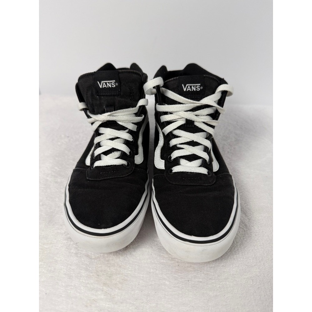 Vans Sk8-Hi Black White High‎ Top Skate Sneakers Women's 10